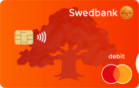 Swedbank maksājumu kartes vizuālais attēls
