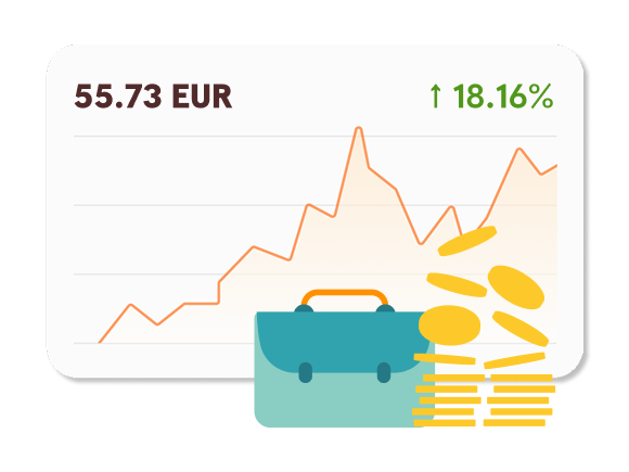 Investīciju portfelis, kuram ir augšupejoša līkne