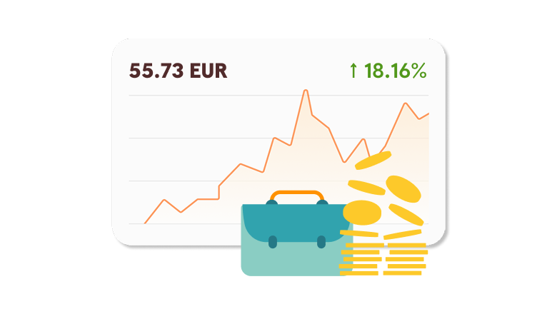 Investīciju portfelis, kuram ir augšupejoša līkne